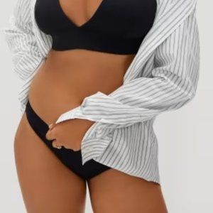 Everlane Nyla Black Bikini Swim Suit Bottom New Small